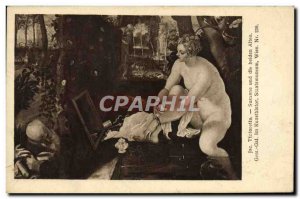 Postcard Old Tinforetto Susanne Und Dle Belden Alten Kunsthlstor Staatsmuseum...