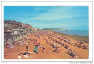 Sandown Beach Towards Culver Cliffs, Isle Of Wight, England, UK, 1940-1960s