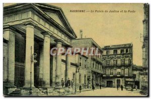 Narbonne - The Courthouse and Post Office - Old Postcard