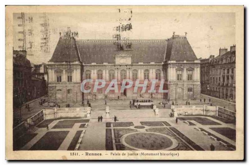 Postcard Rennes Old Courthouse Historic Monument