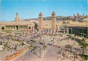 Postcard Modern Barcelona Spain The Place