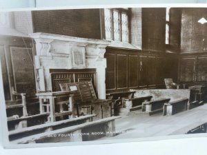 Antique Vintage Rp Postcard Old Fourth Form Room Harrow School Middlesex Rppc