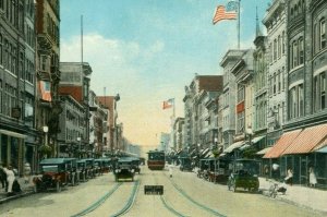 Postcard Early View of Hamilton Street,west from Square, Allentown, PA.     S1