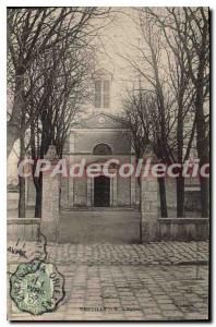 Postcard Old Church Chevilly