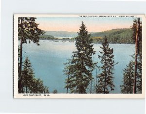 Postcard On The Chicago Milwaukee & St. Paul Railway Lake Chatcolet Idaho USA