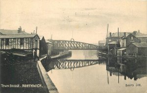 Postcard UK Northwich Town Bridge Boots Cash Chemist Pelham Series 302 23-2230