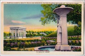 Portico over Plymouth Rock, Plymouth MA