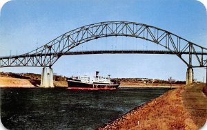 Boat Passing Under Sagamore Bridge Cape Cod MA