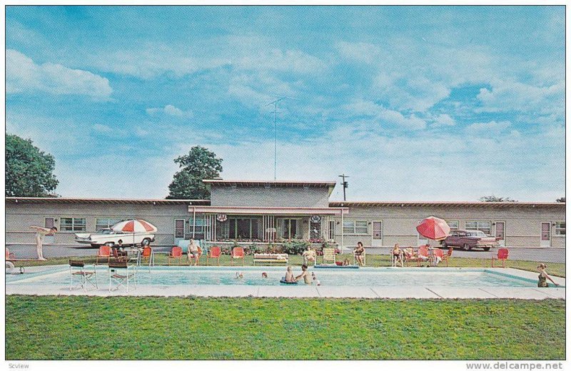 Sago Motel, Swimming Pool, Alberton, Ontario, Canada, 1940-1960s