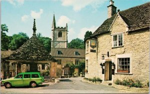 Castle Hotel Castle Combe Wiltshire England Green Auto Unused Postcard H27