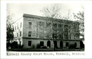 RPPC 1940s Kimballl County Court House - Kimball, Nebraska NE UNP Postcard P9