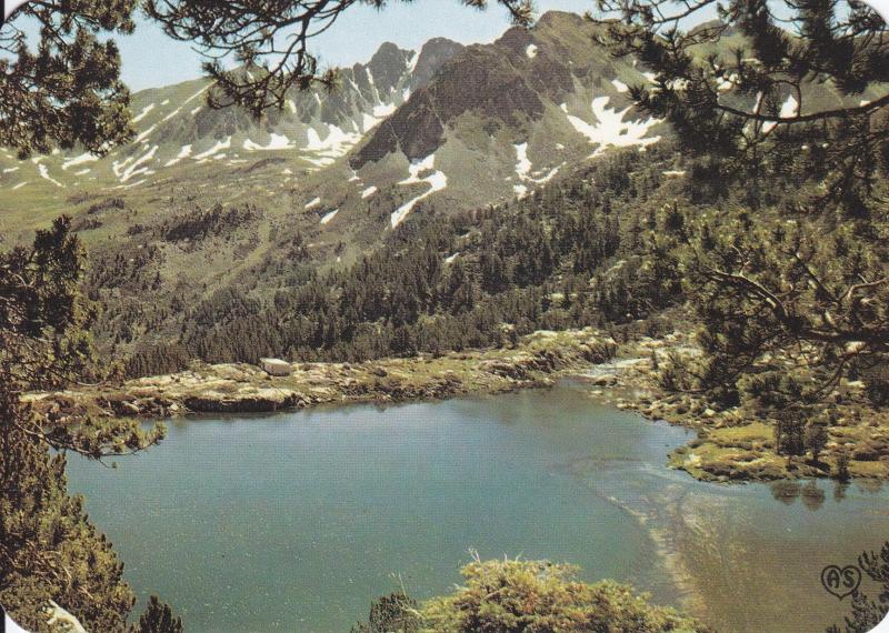 Postal 60926: Estanque y circulo dels Pessons (Valles de Andorra)