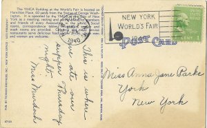 YMCA Building World's Fair New York 1940
