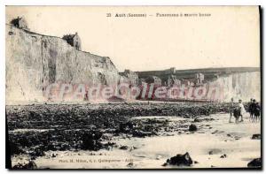 Old Postcard Panorama Ault A Maree Basse