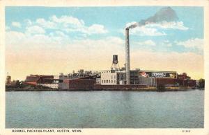 Austin Minnesota Hormel Packing Plant Water Front Antique Postcard K26983