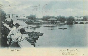 Boat View Buffalo Delaware 1906 Postcard Koeber undivided 20-9294