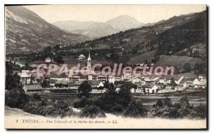 Old Postcard Thones Vue Generale and La Chaine Des Aravis