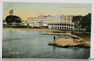 CT Griswold Hotel Groton Bardol & Co New London Conn. Postcard J19