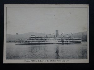 Shipping Steamer ROBERT FULTON of the Hudson Day Line - Old Postcard