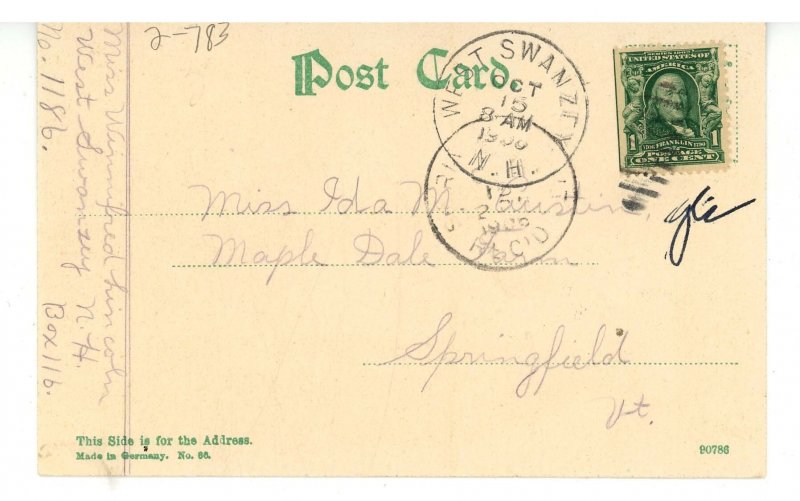 NH - Lake Spofford. Pine Grove Springs Hotel