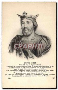 Old Postcard Hugh Capet King of France