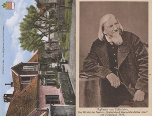 August Heinrich Hoffmann von Fallersleben German Poet Villa 2x Postcard s