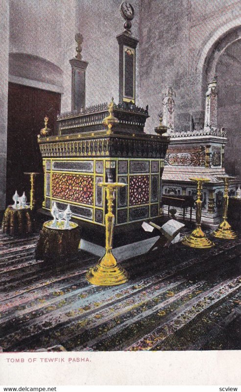 CAIRO, Egypt, 1900-1910s; Tomb Of Tewfik Pasha