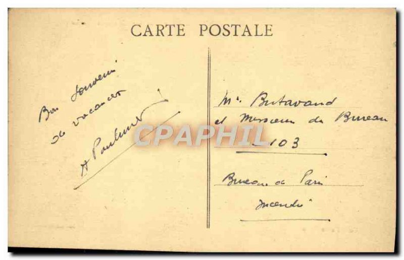 Old Postcard View Of Avallon Cousin Roche