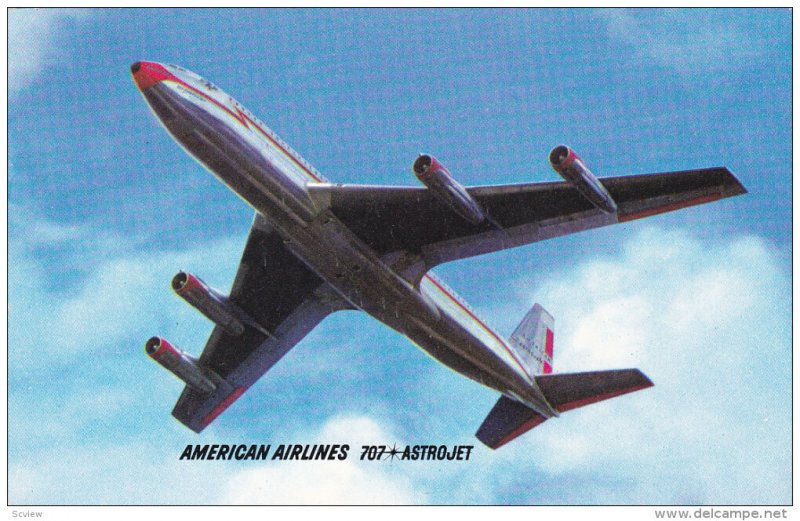 American Airlines 707 Astrojet airplane , 1960s