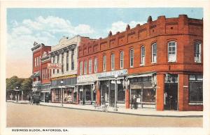 C63/ Waycross Georgia Ga Postcard c1910-20 Business Block Stores Bentons Kress