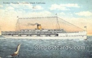 Steamer Catalina, Catalina Island, CA, CA USA Steam Ship 1924 postal used 1924