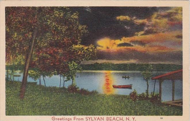 New York  Greetings From Sylvan Beach 1940