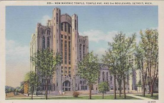 Michigan Detroit New Masonic Temple