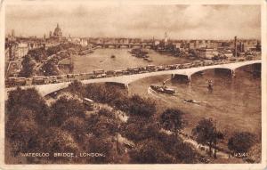 uk4128 waterloo bridge london real photo uk