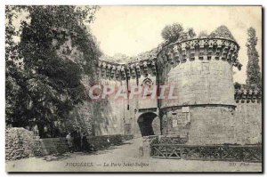Old Postcard Fougeres Porte Saint Sulpice