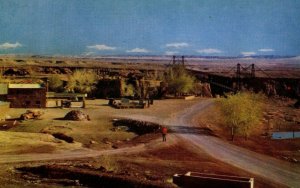 Vintage Cameron Trading Post Arizona Native American Crafts Postcard P14 