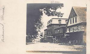 Richmond ME B. F. Curtis Grist Mill Storefronts Real Photo Postcard