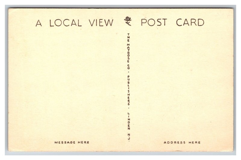 21 Counties State Of New Jersey Map Postcard