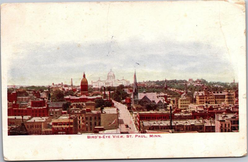 Aerial View, St. Paul Minnesota Vintage Postcard J19