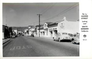 RPPC De La Guerre Street  Santa Barbara CA El Presidio Shops Frashers W1122