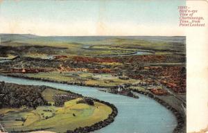 Chattanooga Tennessee Birdseye View From Point Lookout Antique Postcard K30541