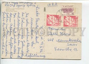 450433 POLAND 1972 year Opole real posted to Germany photo postcard