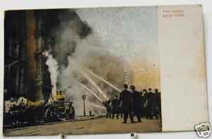 N2968     FIRE   POSTCARD, NEW YORK CITY, N.Y.