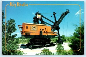 WEST MINERAL, KS ~ Power Shovel BIG BRUTUS Coal Mining Museum 4x6 Postcard