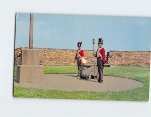 Postcard Firing The Cannon At Old Fort York Toronto Canada