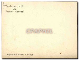 Postcard Old Army National Relief Petain