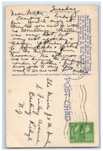 1948 Approaching Kattskill Bay on Lake George New York NY Vintage Postcard