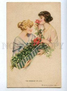 189655 Message of Love ROSES by EARL CHRISTY Vintage R&N #366