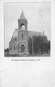 Presbyterian Church, Madison, Lake County, South Dakota 1908 Vintage Postcard