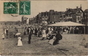 CPA VILLERS-sur-MER La Plage a l'Heure des Bains (1228758)